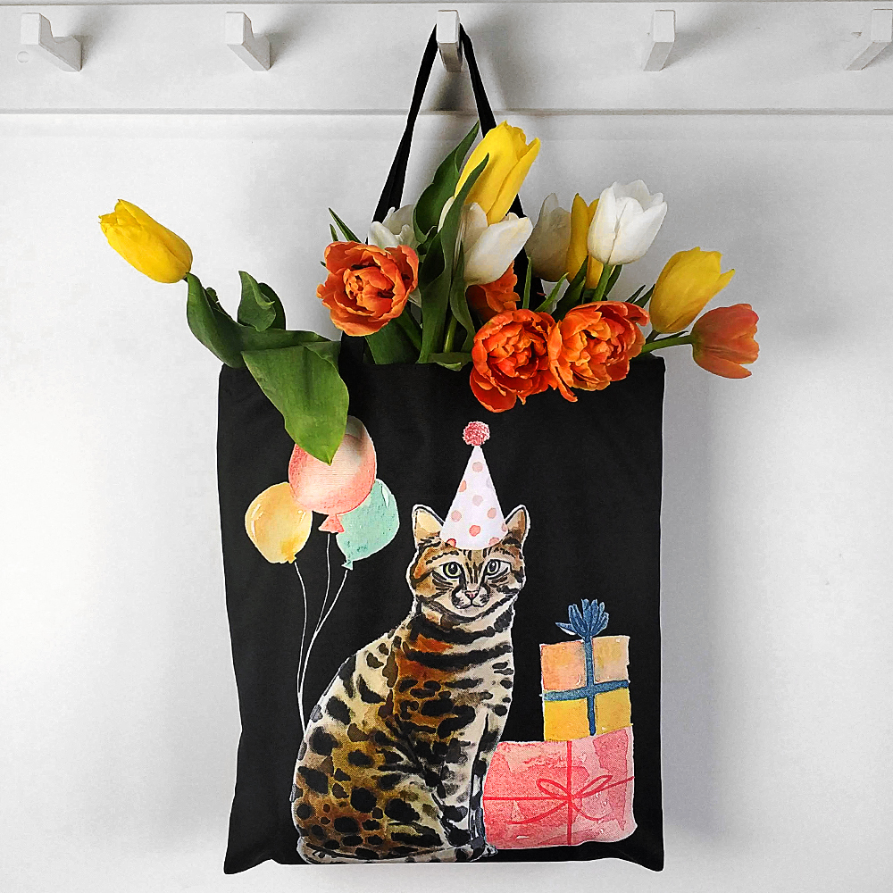 

Сумка женская тканевая Original Кошка Presentville 40x45 см 000173430