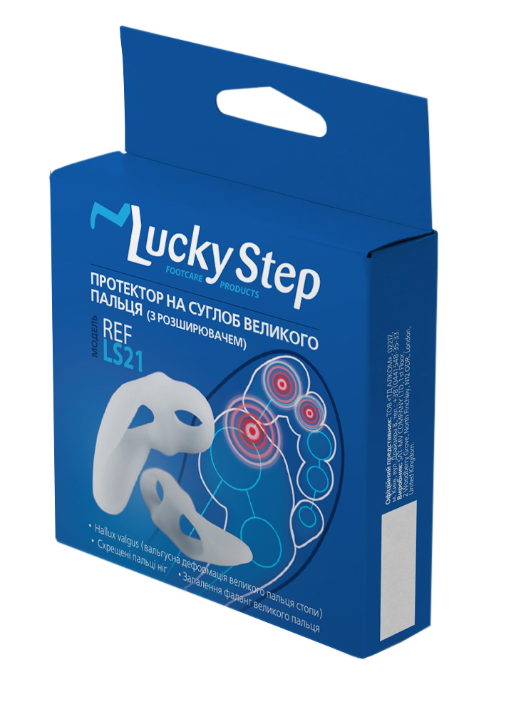 

Протектор на суглоб великого пальця стопи з розширювачем Lucky Step LS21