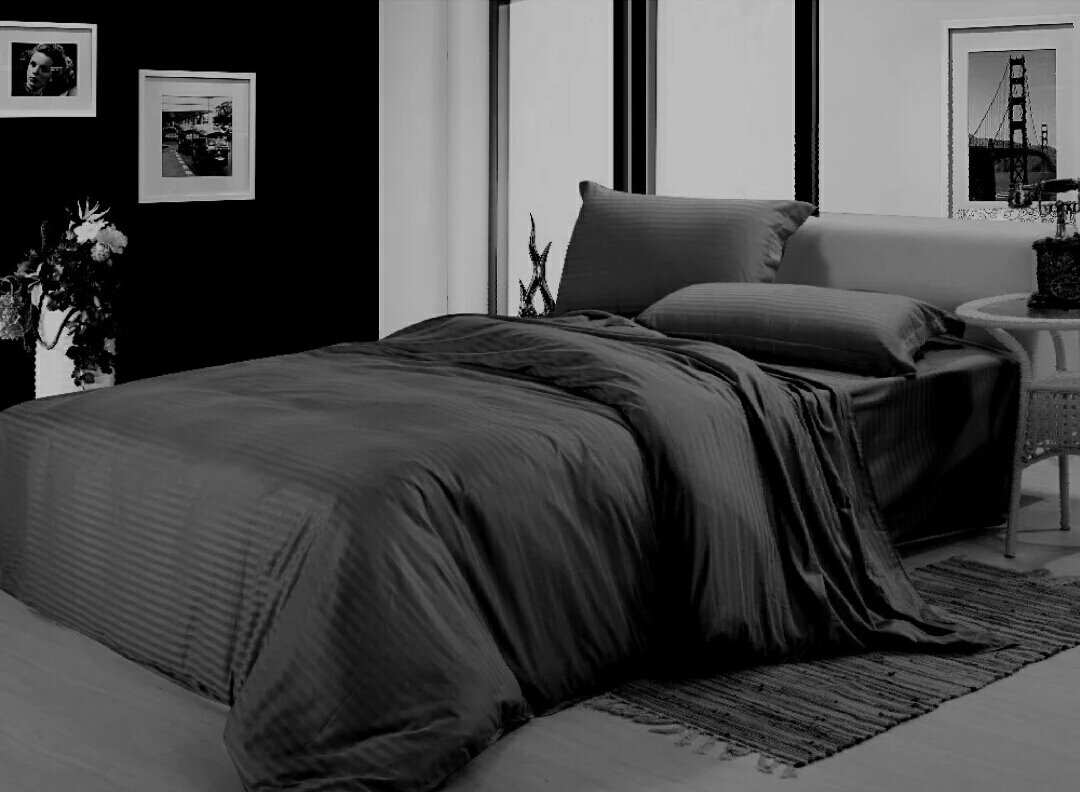 

Комплект постельного белья Jolie maison LUX САТИН ЕВРО 10-ти предметный Графитовый