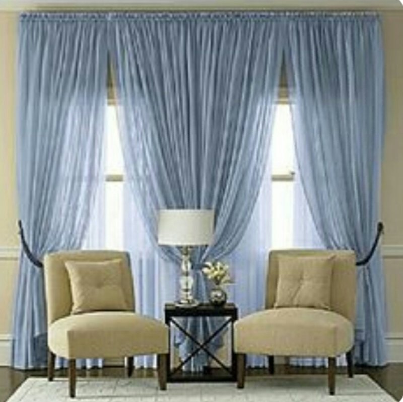 

Тюль Jolie maison Шифон 2х600х280см Небесный