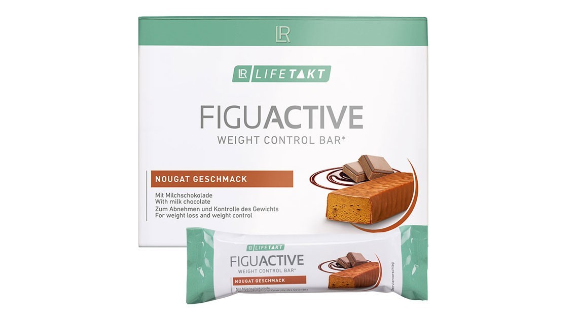 

Батончики для контролю ваги зі смаком нуги Figu Active LR Lifetakt 6 шт x 60 г 80271