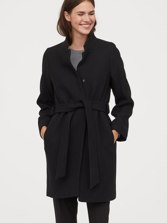 

Пальто H&M 0787147-0  Черное, Пальто H&M 0787147-0 38 Черное