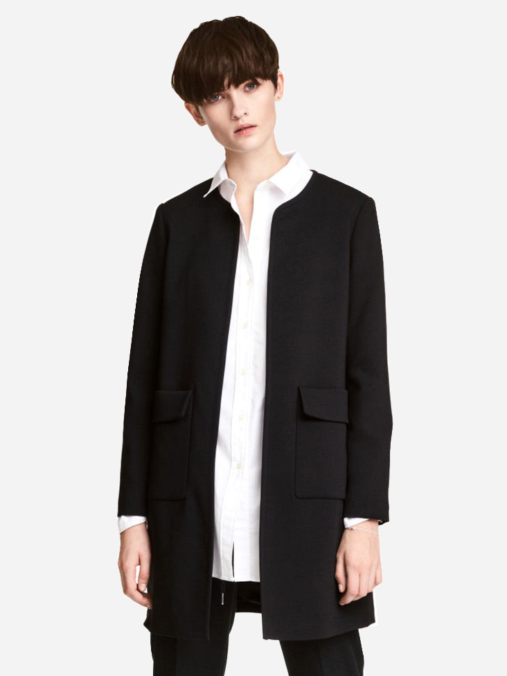 

Пальто H&M 2hm011100092  Черное, Пальто H&M 2hm011100092 34 Черное