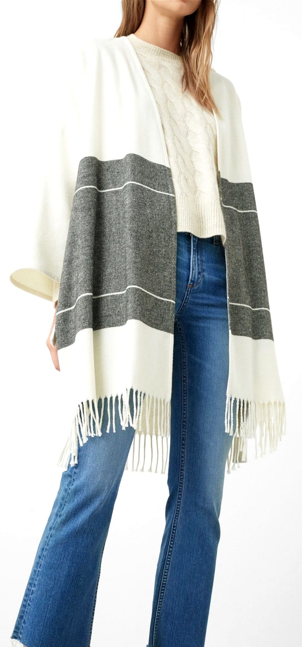 

Накидка Mango 71057023 One size Экрю