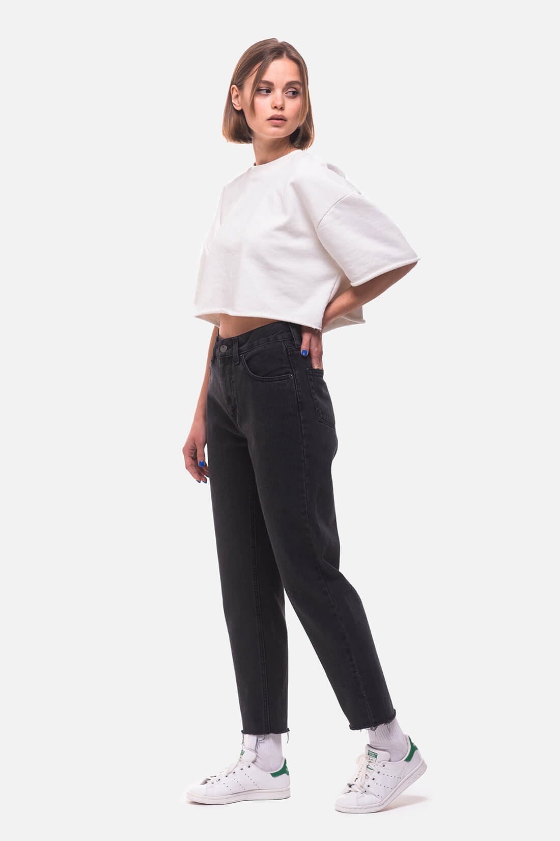 

Джинсы minnim Cropped Jeans Gray W28