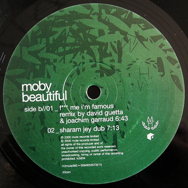 

Виниловая пластинка MOBY BEAUTIFUL-SHARAM MIXE (EAN 0094633573215)