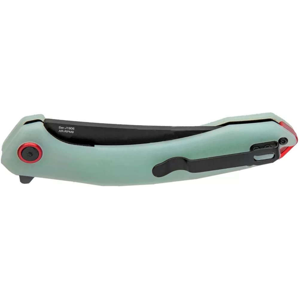 

Нож CJRB Gobi Black Blade, AR-RPM9 Steel, ц:mint green