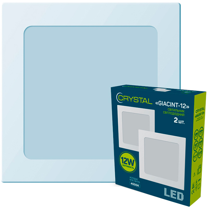 

Потолочный светильник CRYSTAL GIACINT 12W 4000К 2 шт (DNL-008)