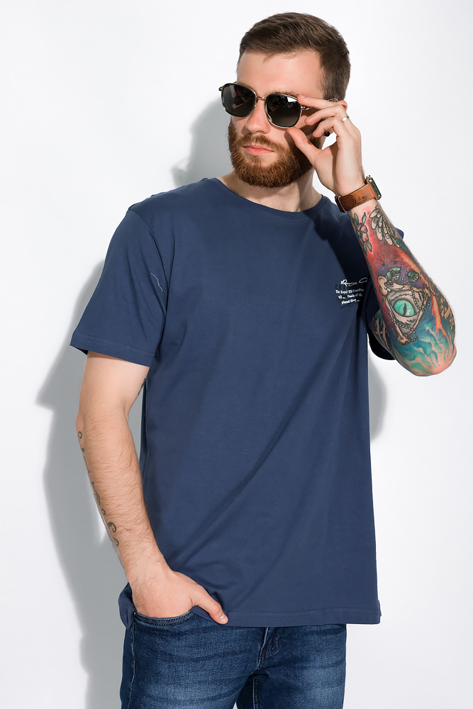 

Хлопковая футболка Time of Style 148P114-6 XXXL Синий