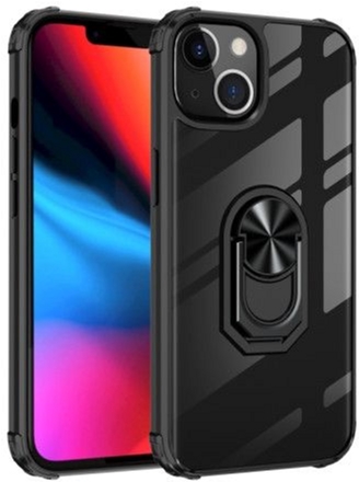 

Панель Drobak Magnetic Ring Case with Airbag для Apple iPhone 13 Black