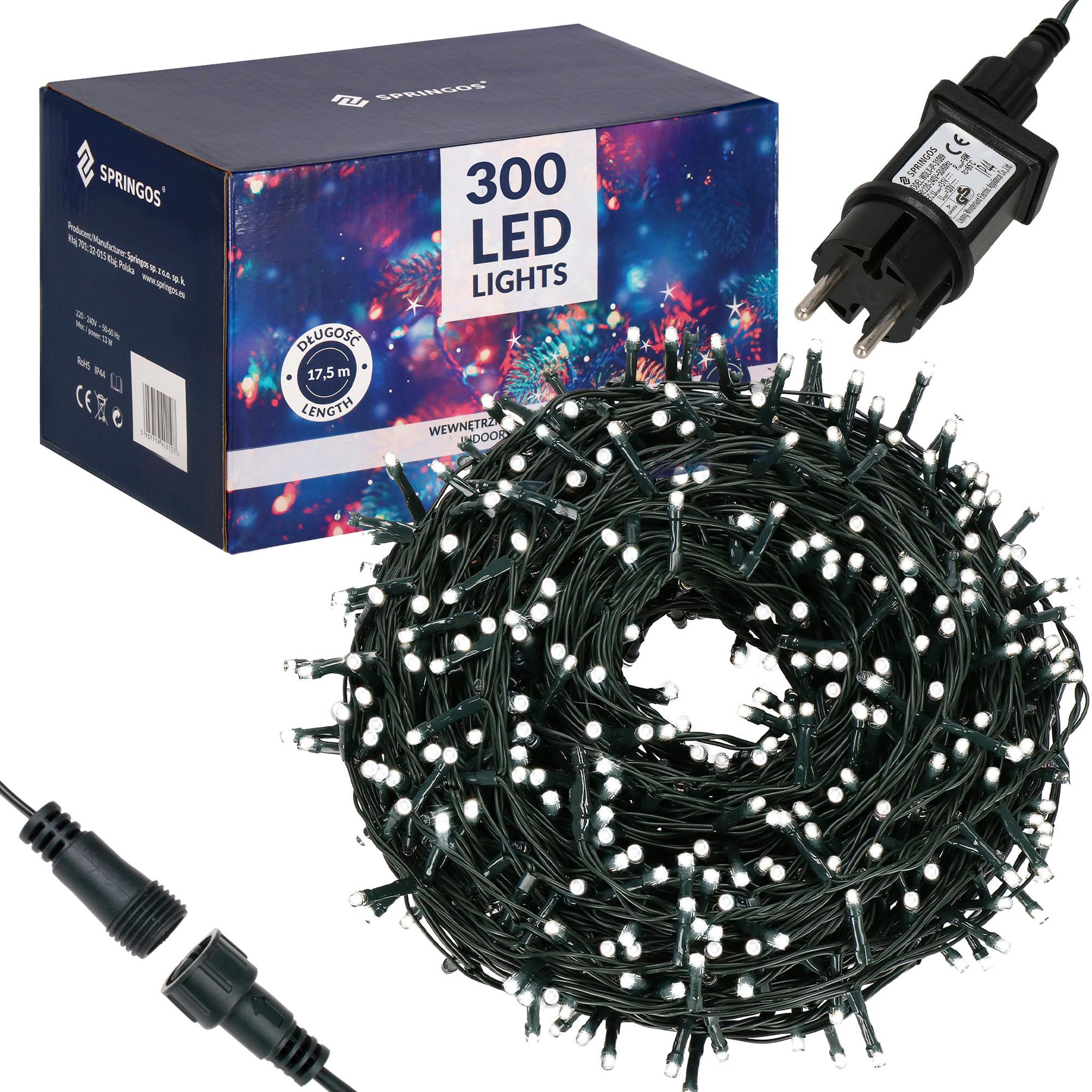 

Гирлянда уличная (наружная) Springos 15 м 300 LED CL0320 Cold White