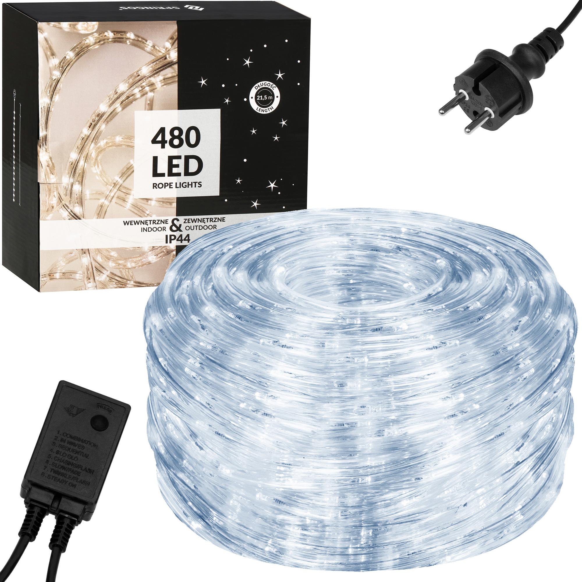 

Гирлянда дюралайт уличная (наружная) Springos Rope Lights 20 м 480 LED CL1205 Cold White