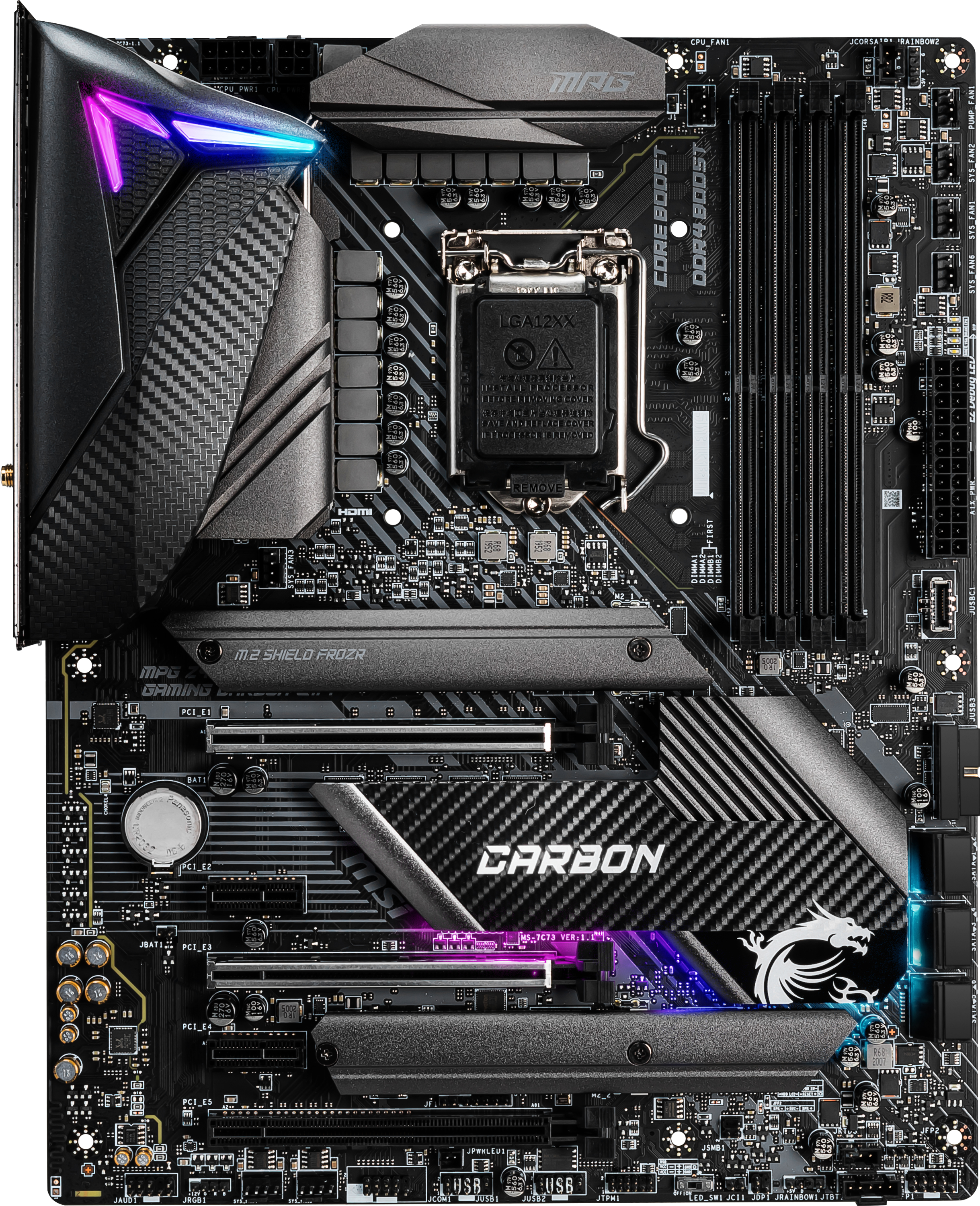 

Материнская плата MSI MPG Z490 Gaming Carbon Wi-Fi (s1200, Intel Z490, PCI-Ex16)