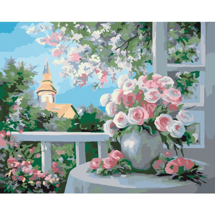 

Картина для рисования по номерам Идейка Шарм цветущего сада 40x50см (KHO2204)