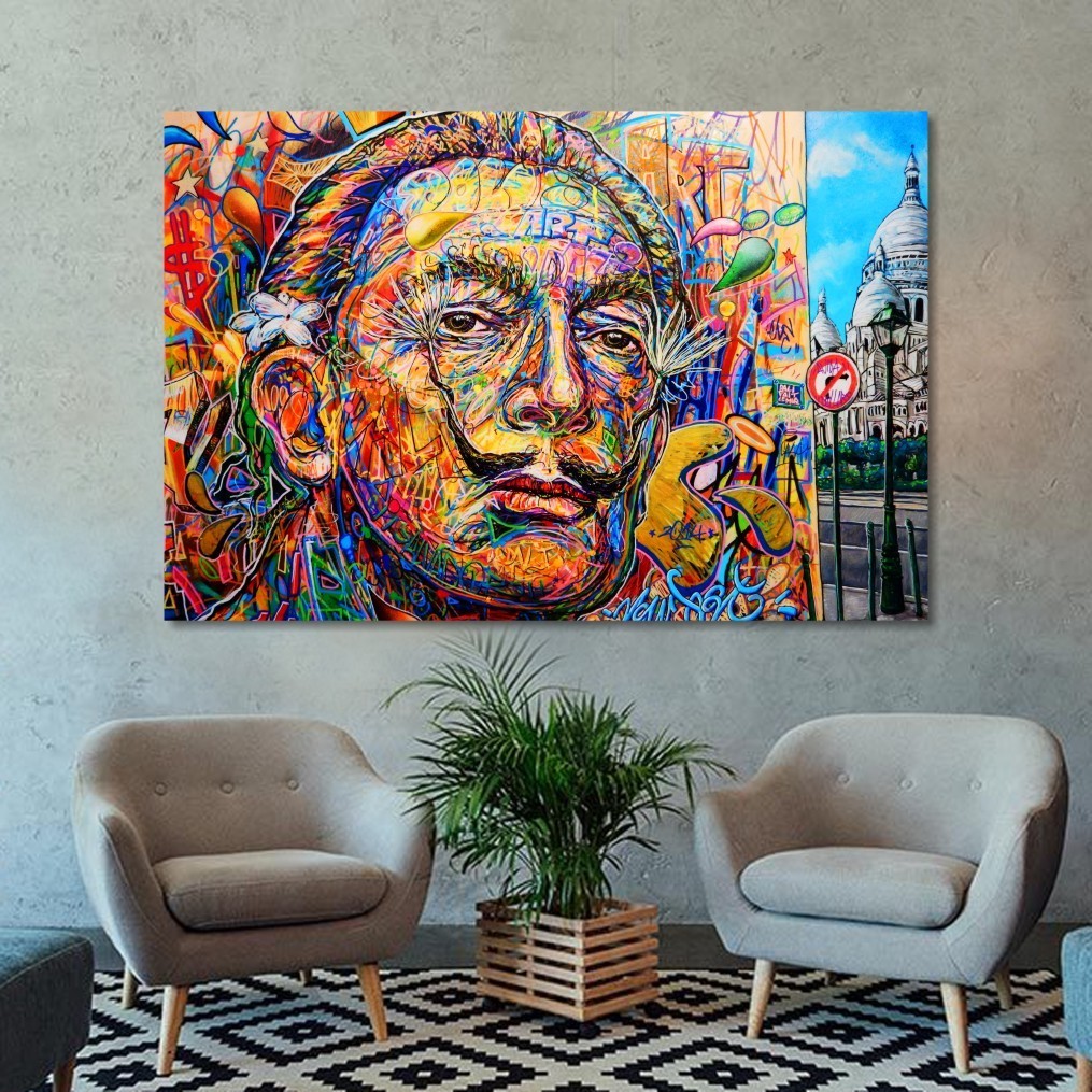 

Картина Поп-Арт ,Стрит -Арт ,на холсте Сальвадор Дали оригинальная 90x60 см (Код товара:00114)