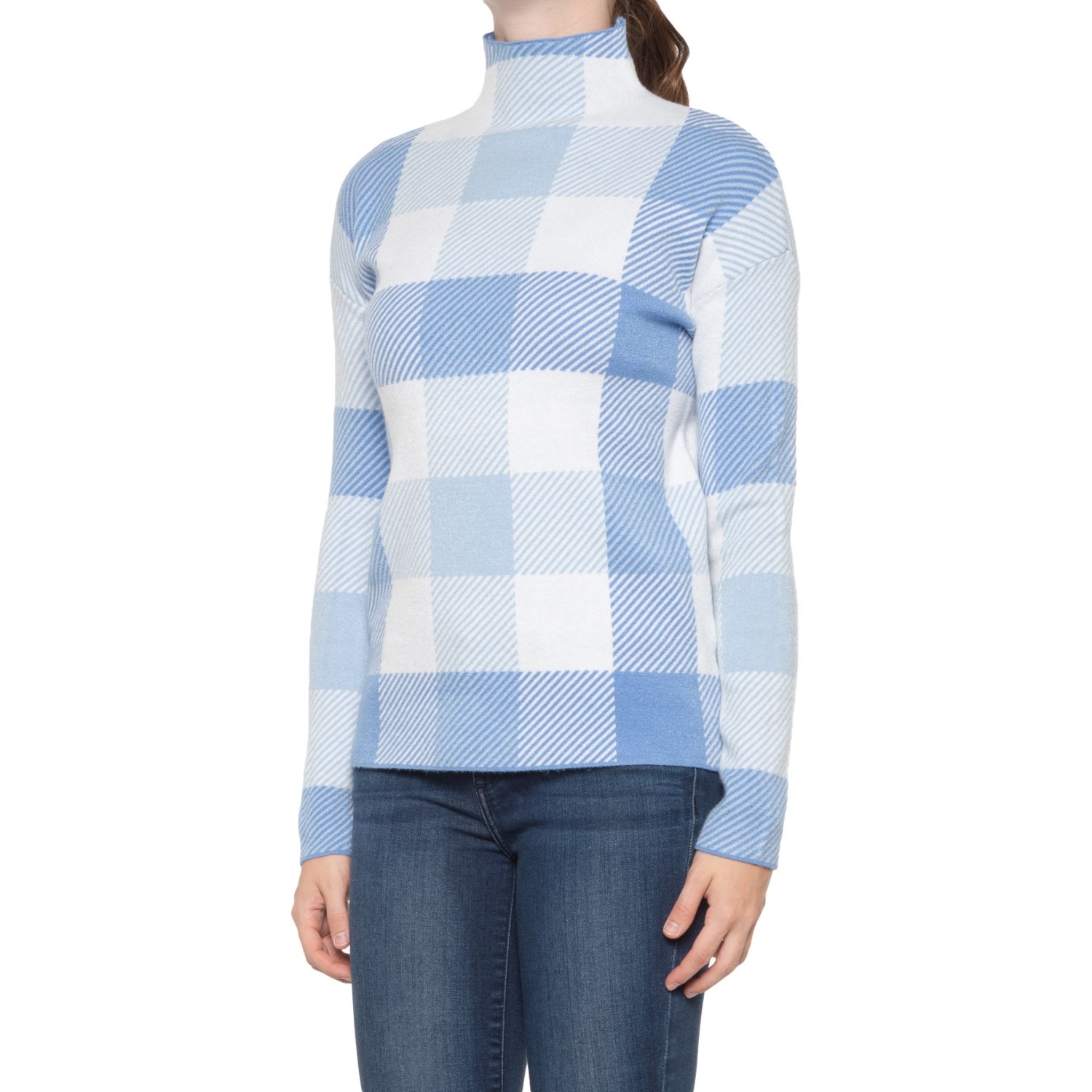

Свитер Tahari Drop Shoulder Funnel Neck Blue Hthr/ Fresh Water Blue/ Ivory,  (42, Свитер Tahari Drop Shoulder Funnel Neck Blue Hthr/ Fresh Water Blue/ Ivory, XS (42)