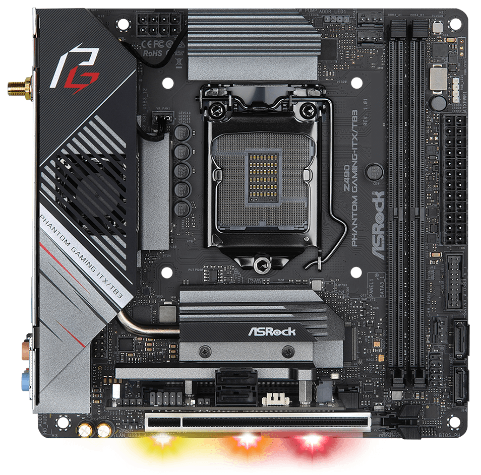 

Материнская плата ASRock Z490 Phantom Gaming-ITX/TB3 (s1200, Intel Z490, PCI-Ex16)