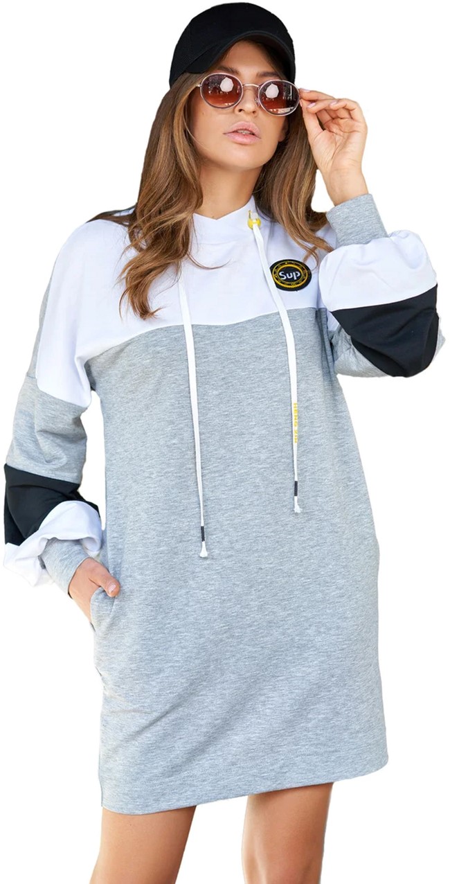 

Платье Jadone Fashion Боно M Серое
