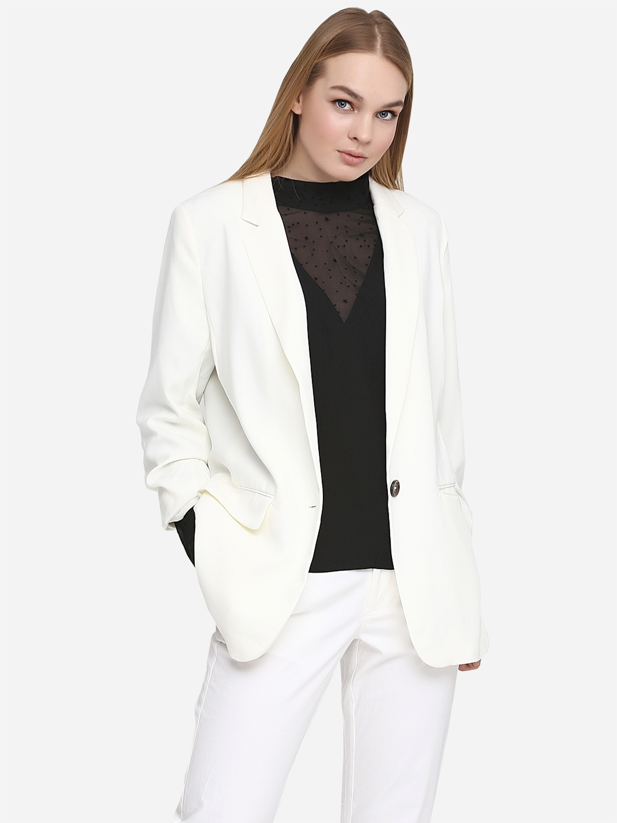 

Жакет H&M KK4849015  Белый, Жакет H&M KK4849015 36 Белый