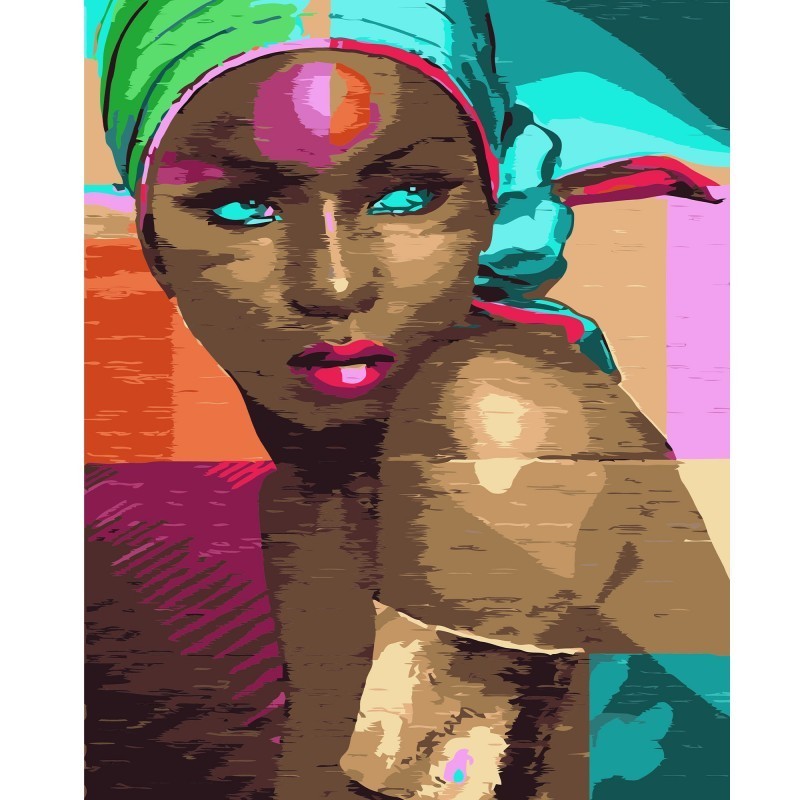 

Картина по номерам UKC VA-0708 Краски Африки, размер 40-50 см