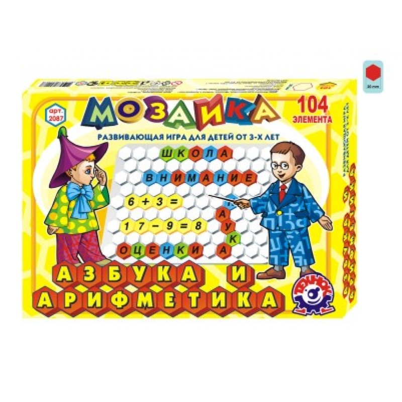 

Игрушка мозаика "Азбука и арифметика ТехноК" (рус), арт. 2087