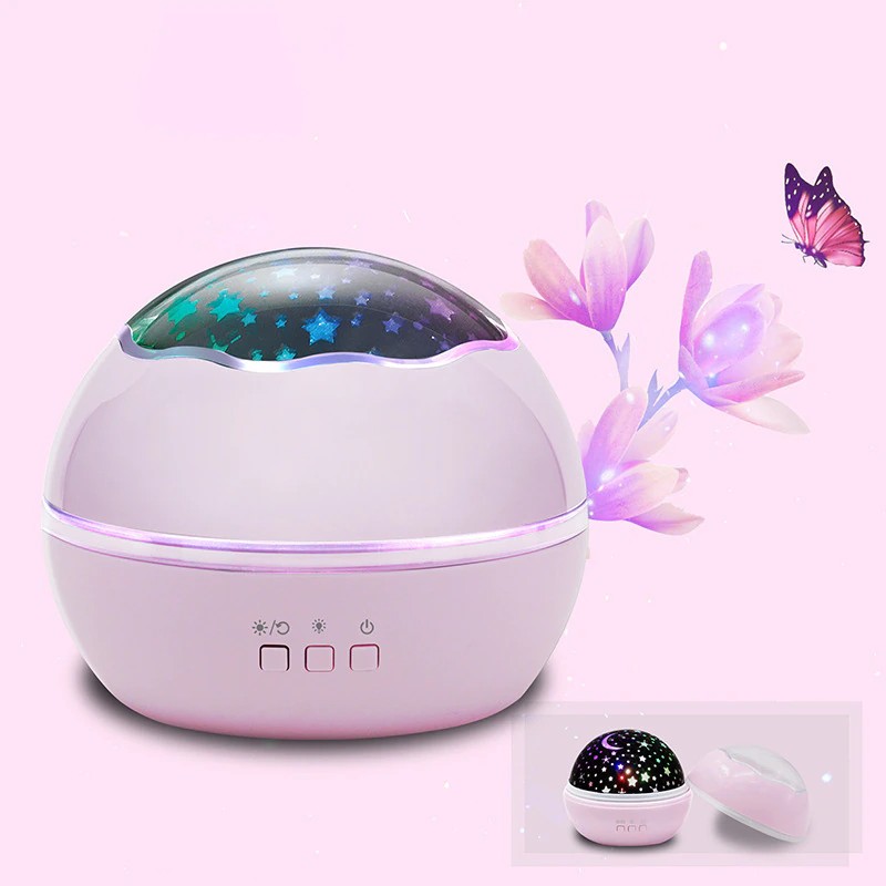 

Проектор-ночник 2в1 Звёздное небо / Подводный мир Dream Lamp HD Розовый (sv0527)