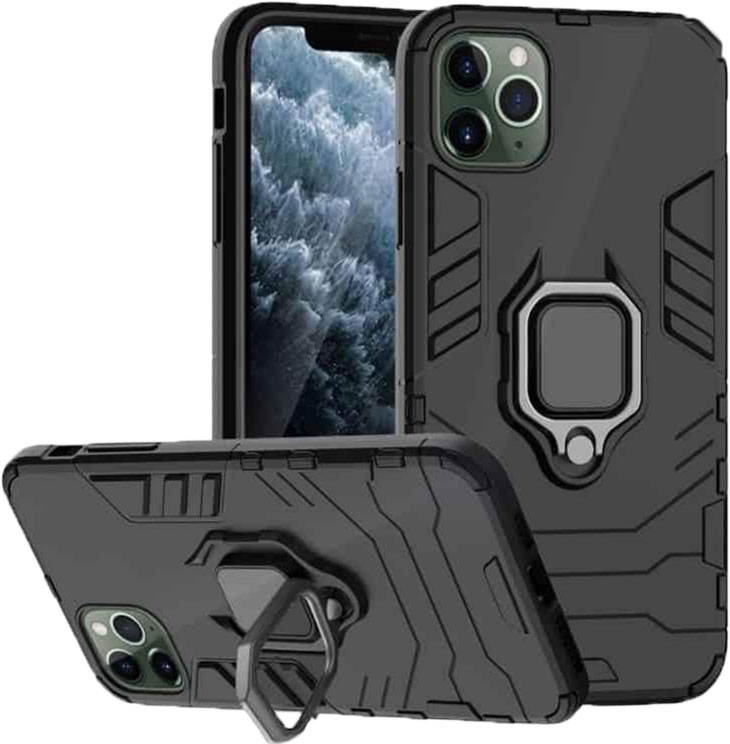 

Панель Drobak Ring Case with Magnetic для Apple iPhone 11 Pro Max Black