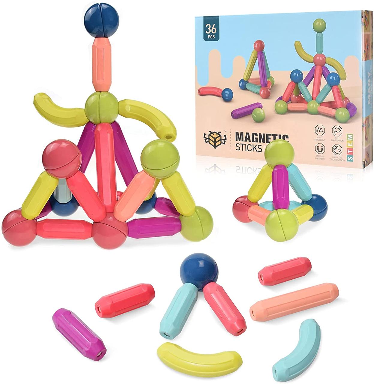 

Магнитный конструктор Magnetic Sticks Hl-2122 36pcs 36 детали