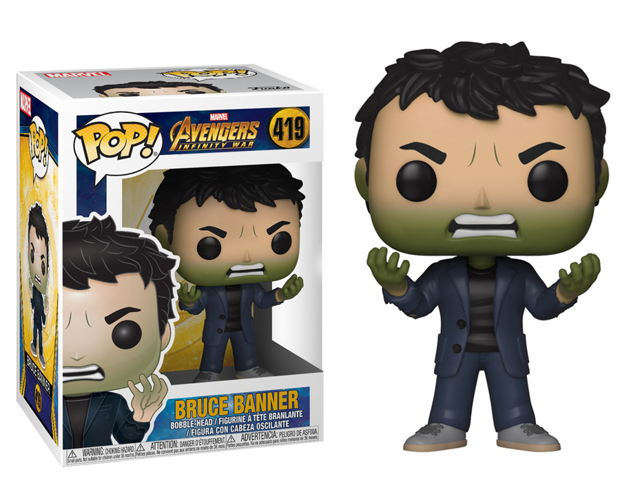 

Фигурка Funko Pop Avengers Infinity War Bruce Banner Мстители Война бесконечности Брюс Бэннер hulk ВВ 419