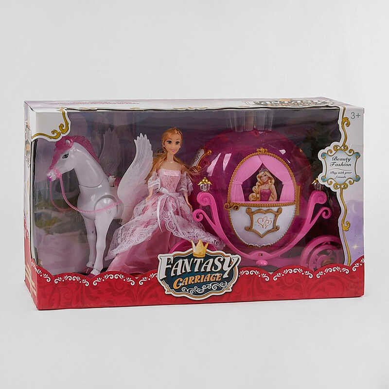 

Карета для кукол с куклой и лошадкой 315 А Карета для кукол с куклой и лошадкой с подсветкой, пегас ходит, издает реалистичные звуки, кукла