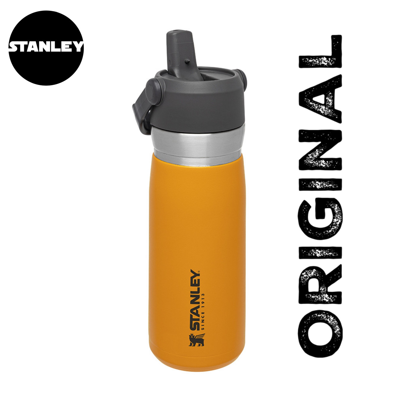 

Термобутылка Stanley Go flip straw Saffron 0.65 л