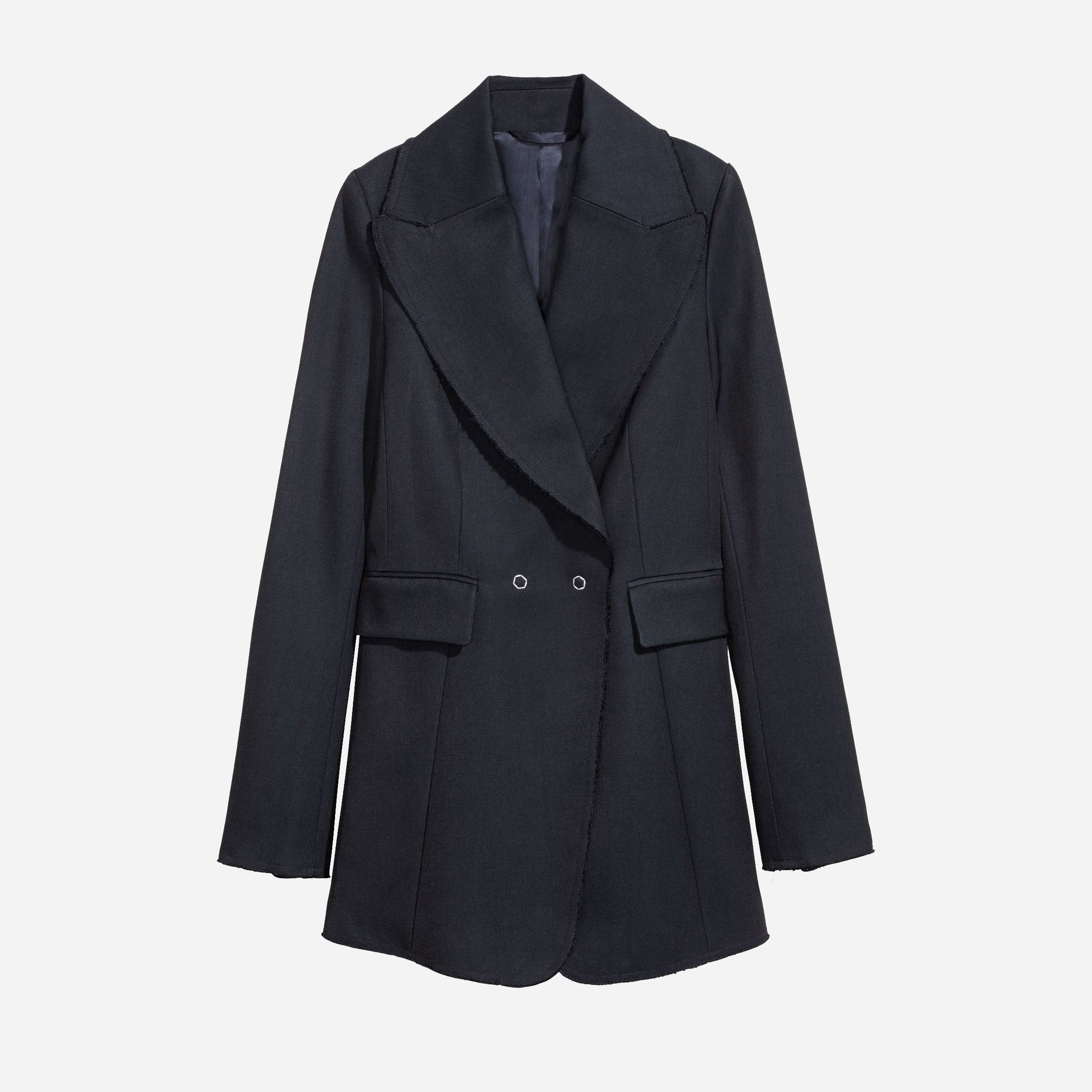

Пальто H&M 97162480  Темно-синее, Пальто H&M 97162480 38 Темно-синее