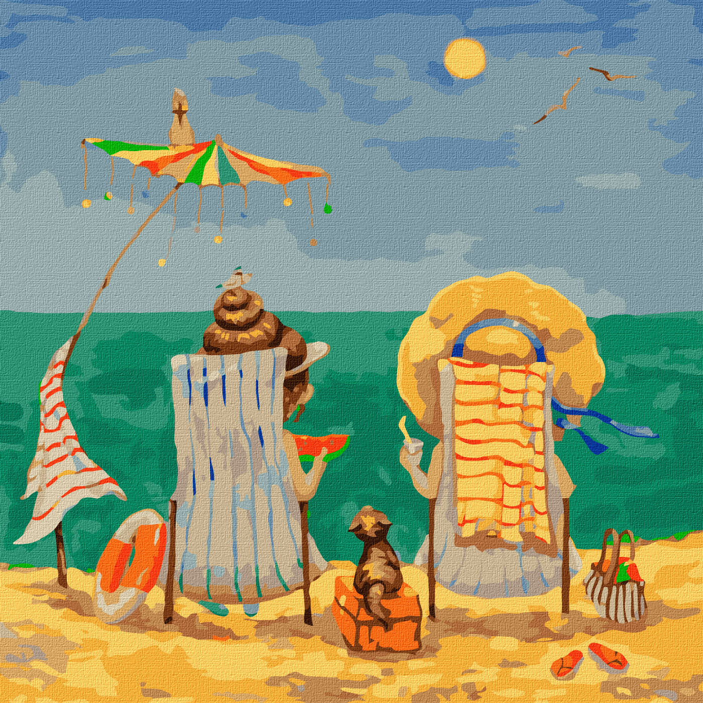 

Картина по номерам Идейка В шезлонгах 40х40 см (KHO4811) (4823104331544)