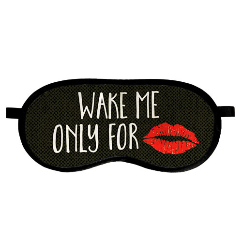 

Маска для сна Wake me only for kiss Presentville 18,5х8,5 см 000179345