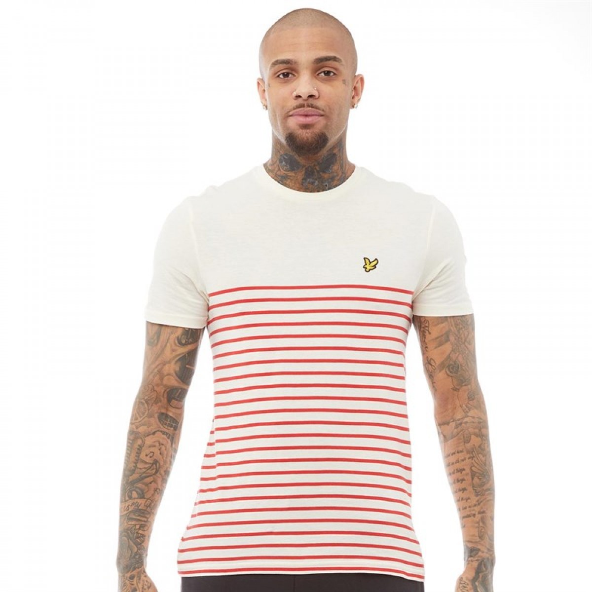 

Футболка Lyle And Scott Vintage Breton Stripe Tomato Red Ecru, XS (40)
