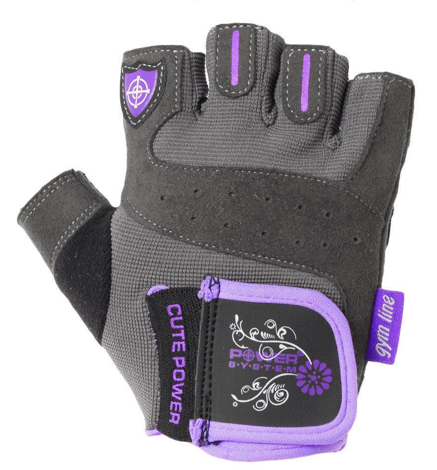 

Перчатки для фитнеса и тяжелой атлетики Power System Cute Power PS-2560 женские S Purple