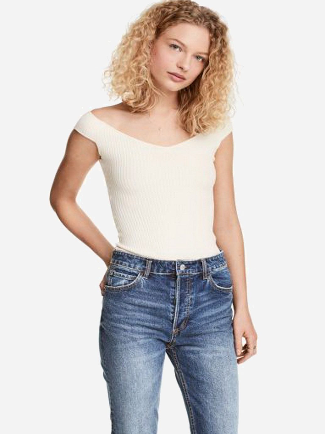 

Топ H&M 0486944  Белый, Топ H&M 0486944 L Белый