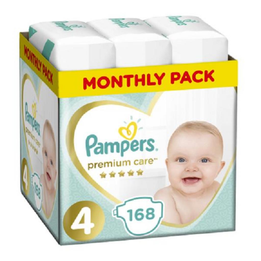 

Подгузник Pampers Premium Care Maxi Размер 4 (9-14 кг) 168 шт (8001090379511)