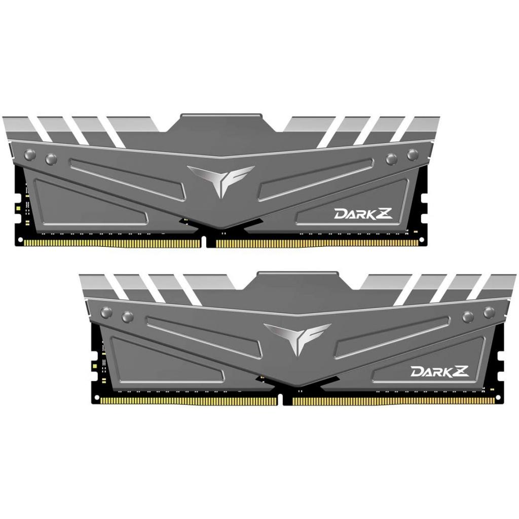 

Модуль памяти для компьютера DDR4 16GB (2x8GB) 3600 MHz T-Force Dark Z Gray Team (TDZGD416G3600HC18JDC01)