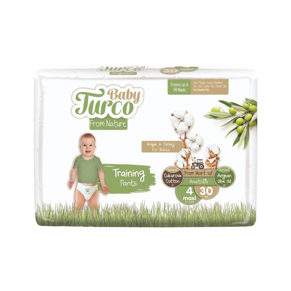 

Подгузник Baby Turco трусики Maxi Размер 4 (8-18 кг) 30 шт (8681212064572)
