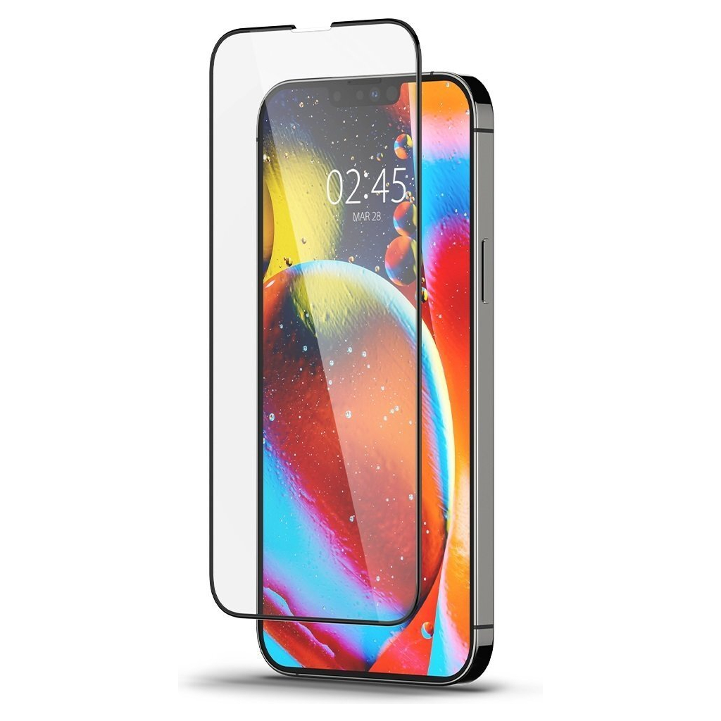 

Стекло защитное Spigen Apple iPhone 13 Pro Max tR Slim FCHD, Black