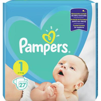 

Подгузник Pampers New Baby Newborn Размер 1 (2-5 кг), 27 шт. (8001090910080)