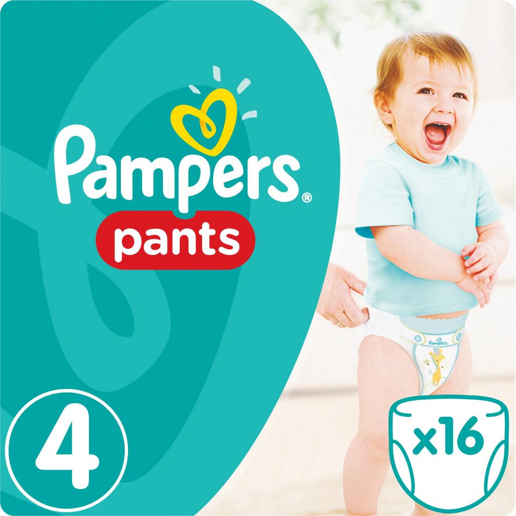 

Подгузник Pampers трусики Pants Maxi Размер 4 (9-15 кг), 16 шт (4015400726999)