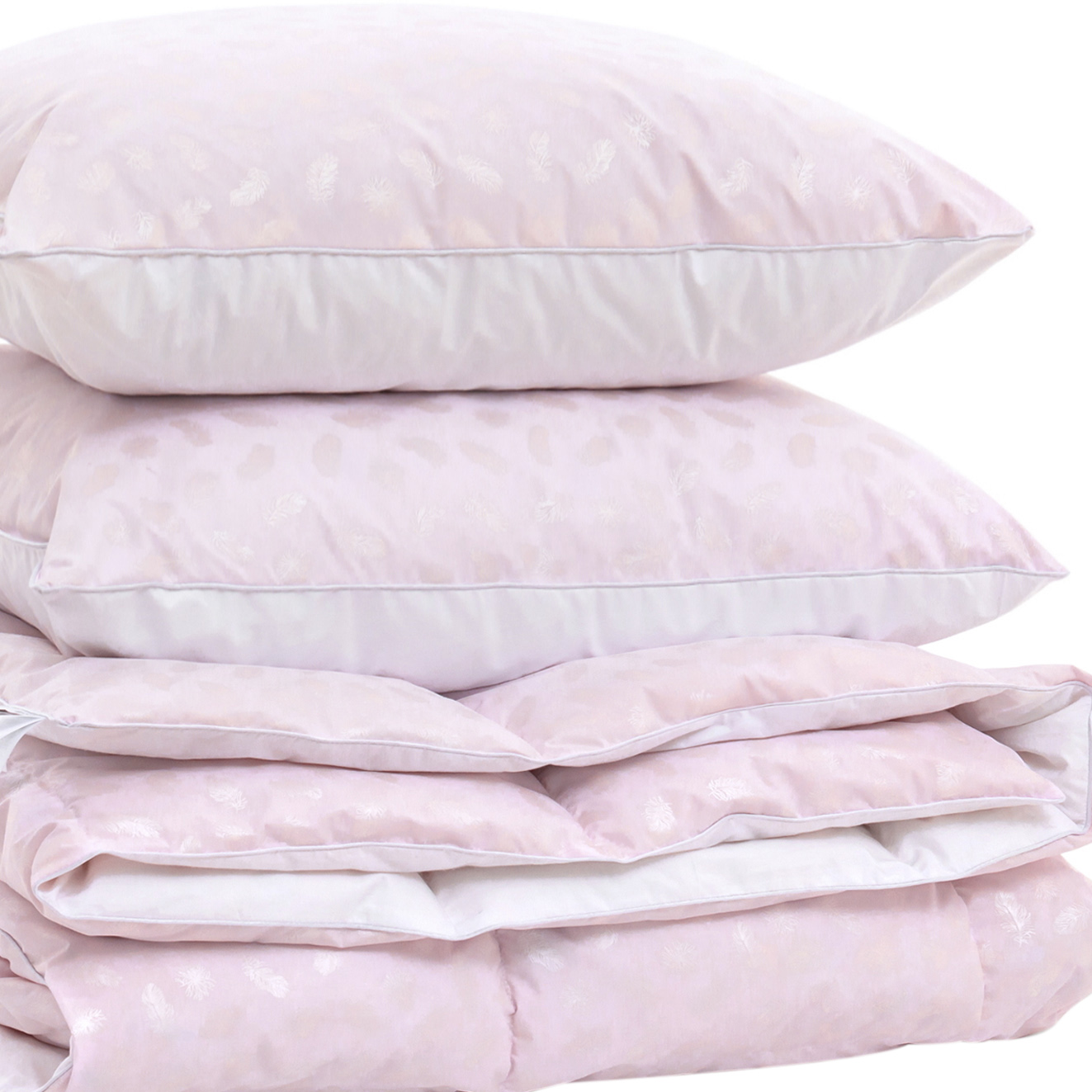 

Набор пуховый MirSon №1934 Bio-Pink Деми 90% пух одеяло 140х205 + подушки 50х70 2 шт упругие