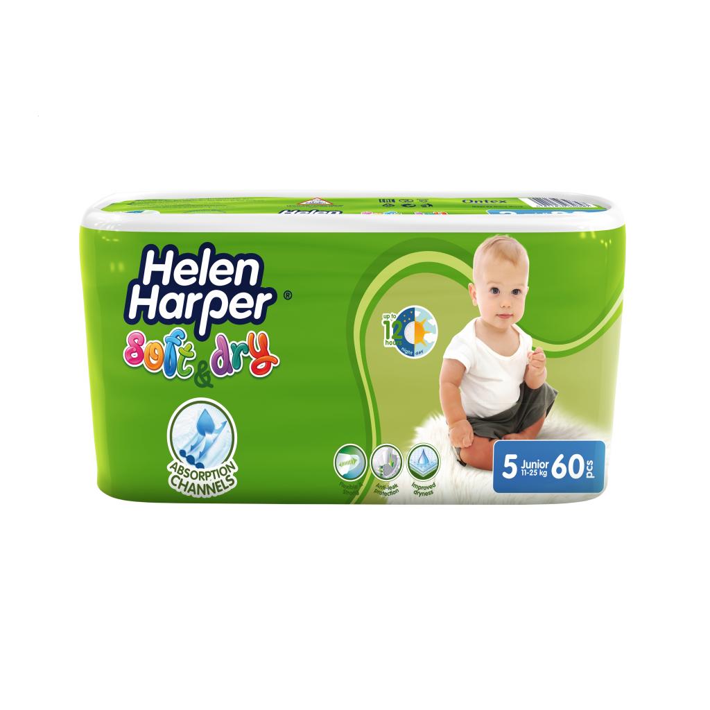 

Подгузник Helen Harper Soft&Dry Junior 11-25 кг 60 шт (5411416060215)