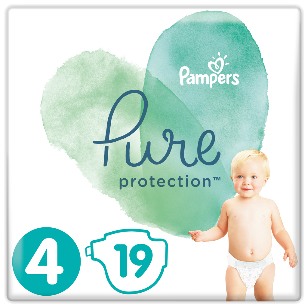 

Подгузник Pampers Pure Protection Размер 4 Maxi 9-14 кг 19 шт (8001841023298)