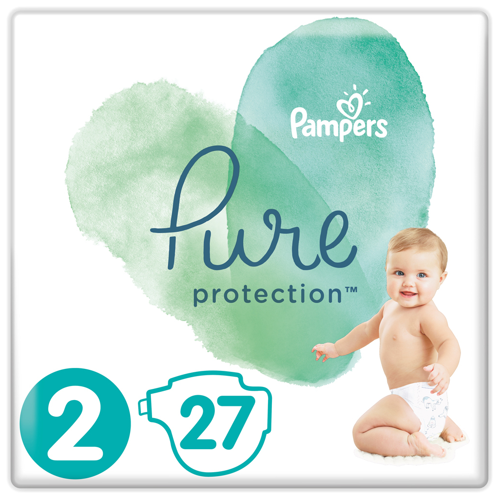 

Подгузник Pampers Pure Protection Размер 2 Mini 4-8 кг 27 шт (8001841023205)