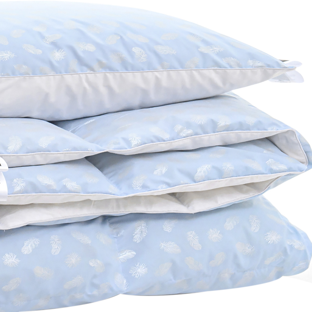 

Набор пуховый MirSon №1957 Bio-Blue Деми 50% пух одеяло 200х220 + подушка 50х70 мягкая