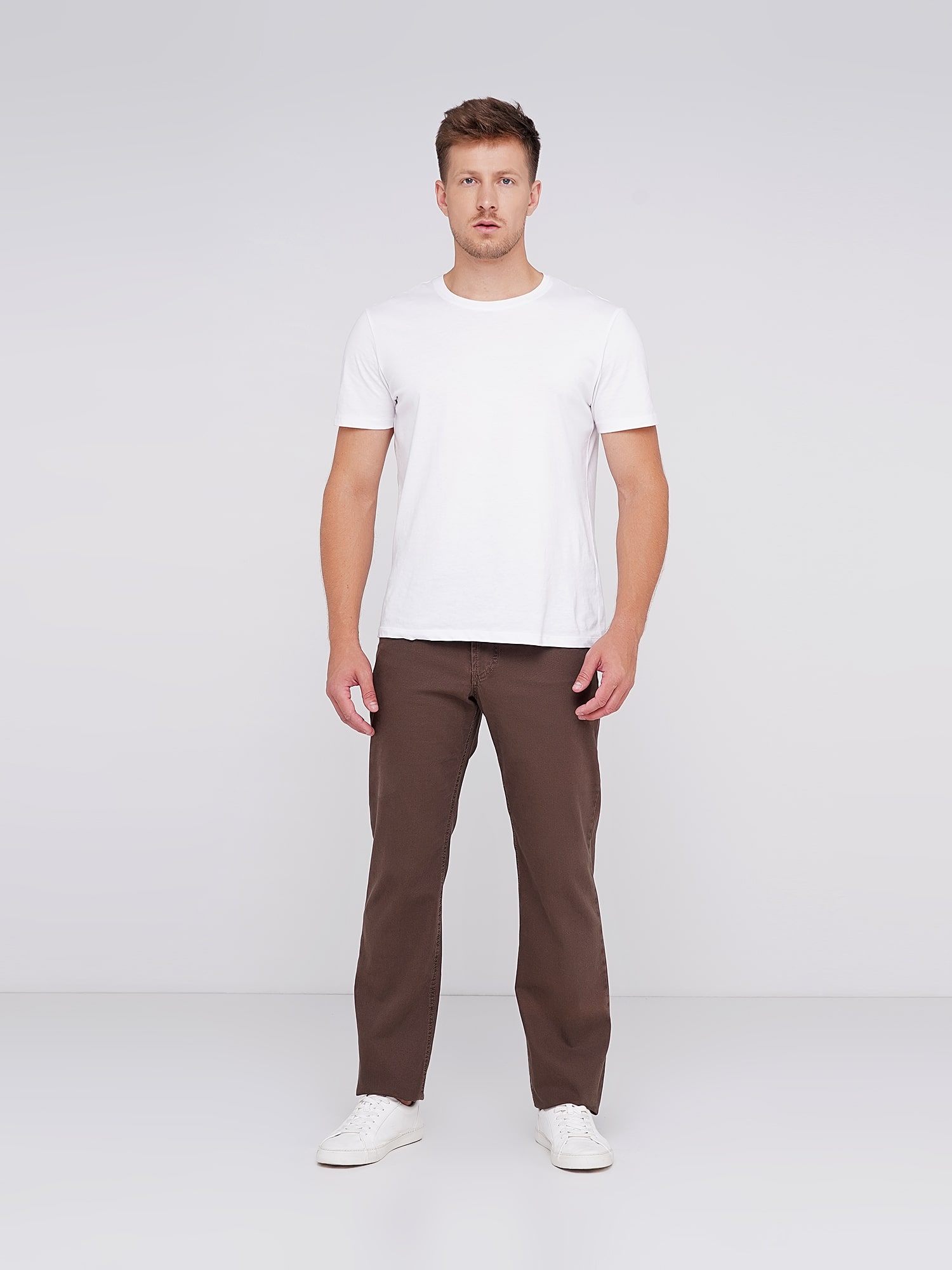 

Чоловічі брюки прямі весна, осінь Lagrand коричневий 35/32 ( 18-7034-53 )