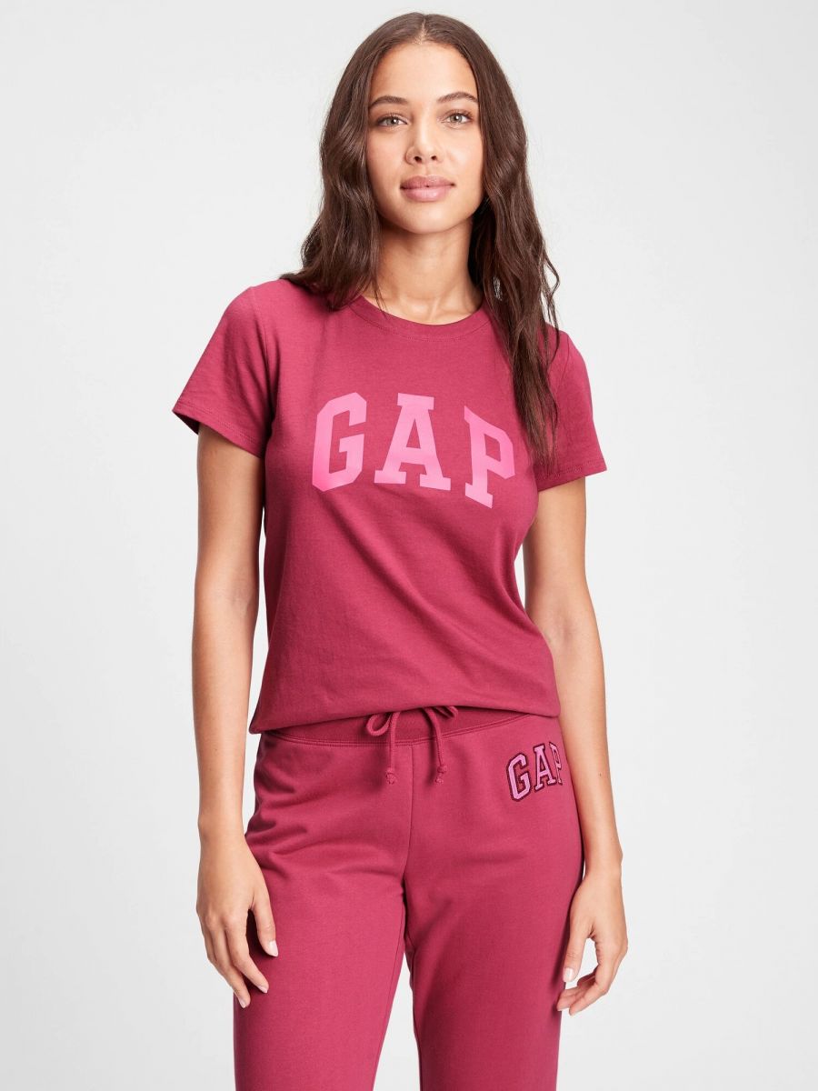 

Женская летняя футболка GAP 1159759538 (Розовый, XXL)